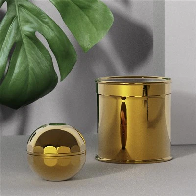 Gold-Plated Jar